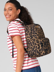 Personalised Leopard Print Backpack by Loveabode - Image 3 of 5