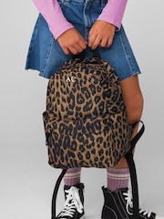 Personalised Leopard Print Backpack by Loveabode - Image 4 of 5