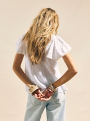 River Island Ruffle Sleeve Lace Blouse - 画像 3 / 4