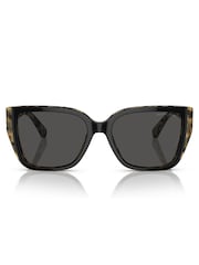 Michael Kors Black Acadia Square Sunglasses - Image 1 of 5