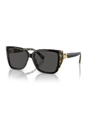 Michael Kors Black Acadia Square Sunglasses - Image 2 of 5