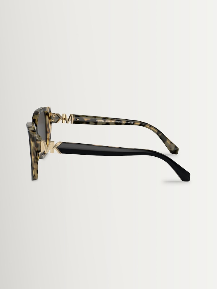 Michael Kors Black Acadia Square Sunglasses - Image 4 of 4