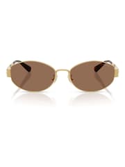COACH Gold Irregular Sunglasses - Image 1 of 5