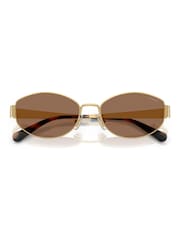 COACH Gold Irregular Sunglasses - Image 2 of 5