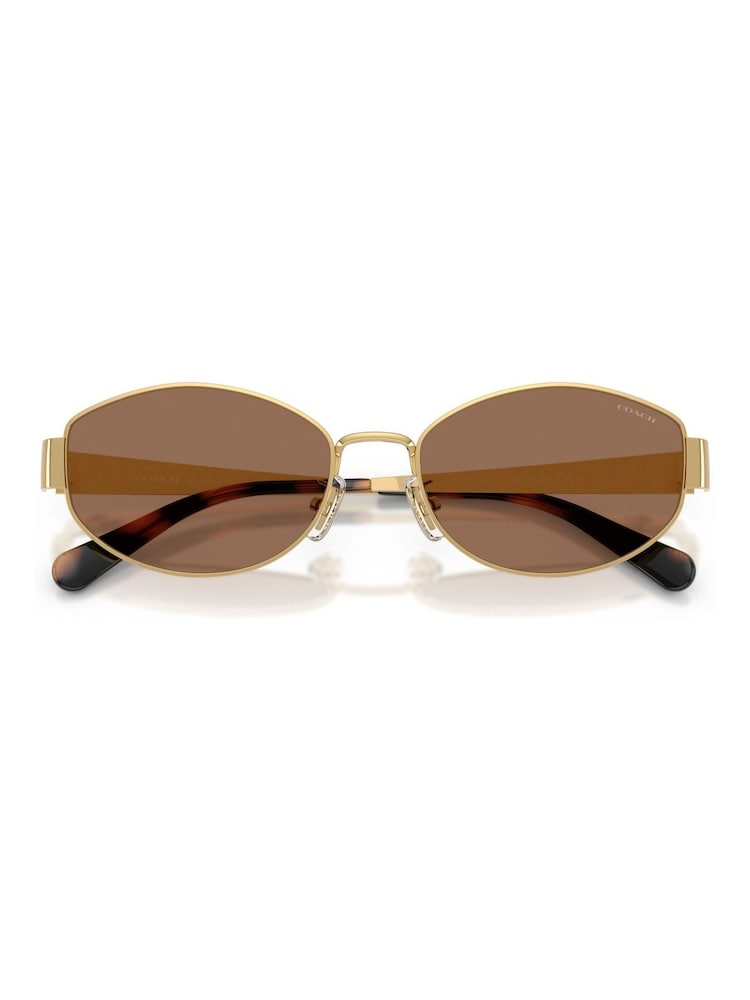 COACH Gold Irregular Sunglasses - Image 2 of 5