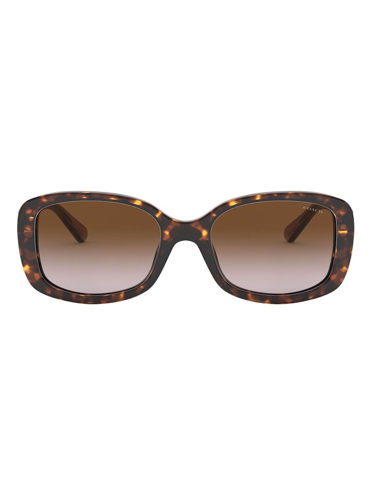 COACH Brown Rectangle Sunglasses - Image 1 of 12