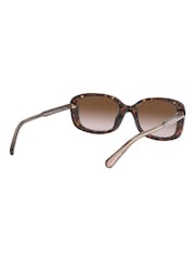 COACH Brown Rectangle Sunglasses - Image 6 of 12