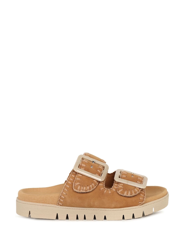 Gabor Brown Elspeth Buckle Mules - Image 1 of 5