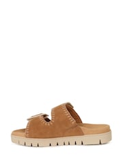 Gabor Brown Elspeth Buckle Mules - Image 2 of 5