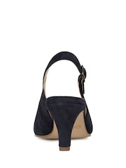Gabor Dark Blue Suede Lazona Slingback Court Shoes - Image 5 of 5