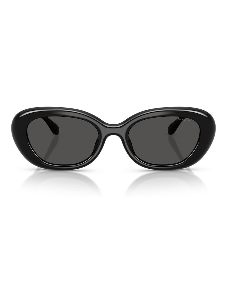 COACH Black Oval Sunglasses - Image 1 of 5