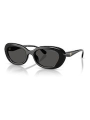 COACH Black Oval Sunglasses - Image 3 of 5