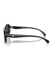 COACH Black Oval Sunglasses - Image 4 of 5