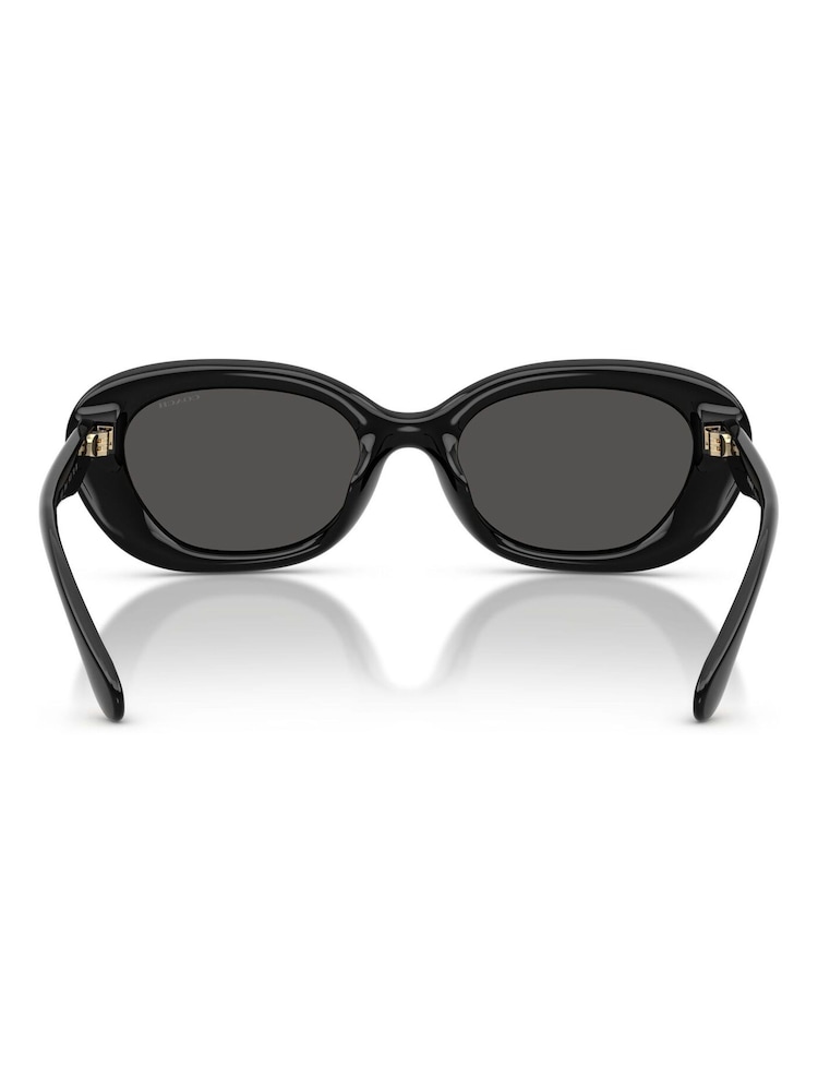 COACH Black Oval Sunglasses - Image 5 of 5
