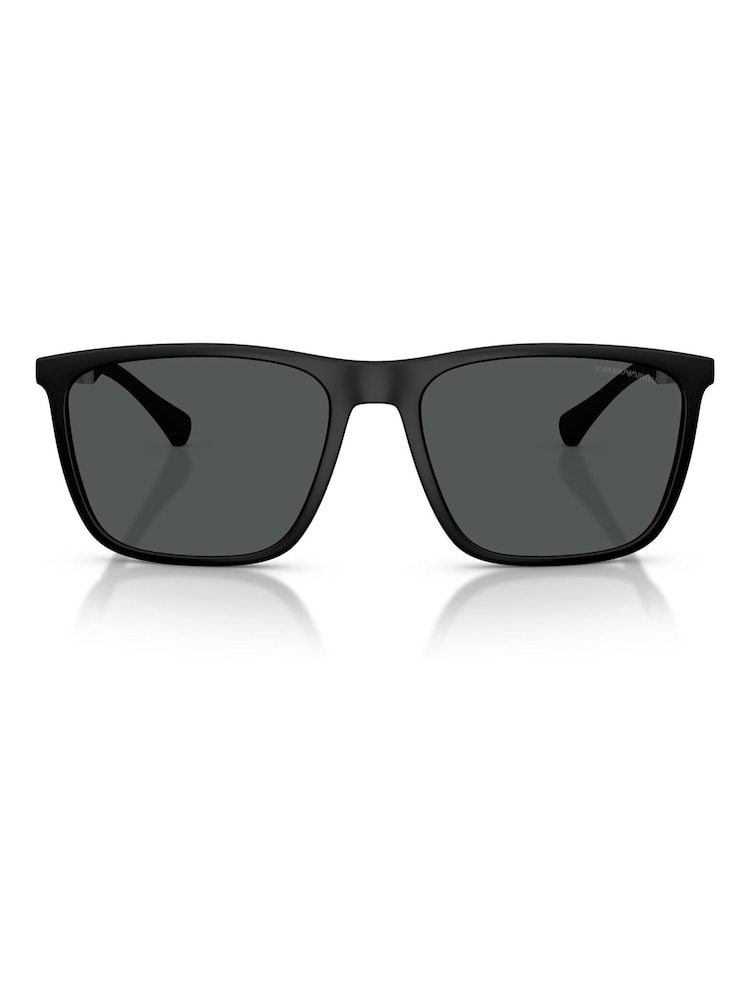 Emporio Armani Black 0Ea4150 Rectangle Sunglasses - Image 2 of 5