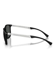 Emporio Armani Black 0Ea4150 Rectangle Sunglasses - Image 3 of 5