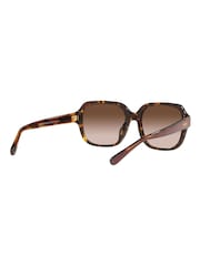 COACH Brown Rectangle Sunglasses - Image 6 of 12