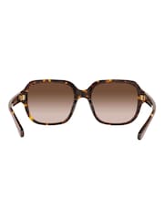 COACH Brown Rectangle Sunglasses - Image 7 of 12