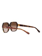 COACH Brown Rectangle Sunglasses - Image 9 of 12