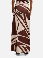 Forever New Brown Mimi Petite Flute Maxi Skirt - Image 2 of 5