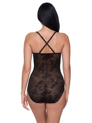 Miraclesuit Black Modern Romance Shaping Bodies With Firm Tummy Control With Lace Detail - Image 2 of 5