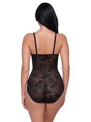 Miraclesuit Black Modern Romance Shaping Bodies With Firm Tummy Control With Lace Detail - Image 3 of 5