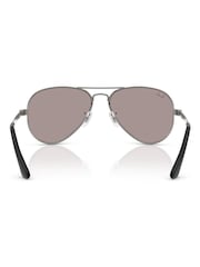 Ray-Ban Grey Aviator Max Pilot Sunglasses - Image 6 of 7