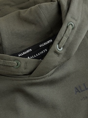smALLSAINTS Dark Green Oversized Underground Pullover Hoodie - Image 4 of 8