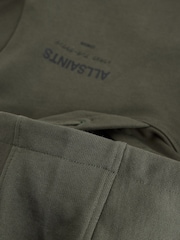 smALLSAINTS Dark Green Oversized Underground Pullover Hoodie - Image 8 of 8