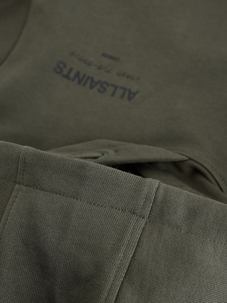 smALLSAINTS Dark Green Oversized Underground Pullover Hoodie - Image 8 of 8