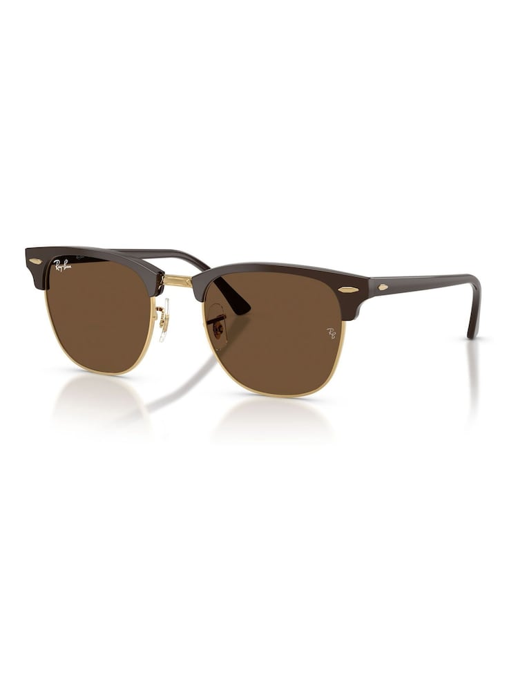 Ray-Ban Gold Clubmaster Square Sunglasses - Image 2 of 5 Ray-Ban Gold Clubmaster Square Sunglasses - Image 2 of 5