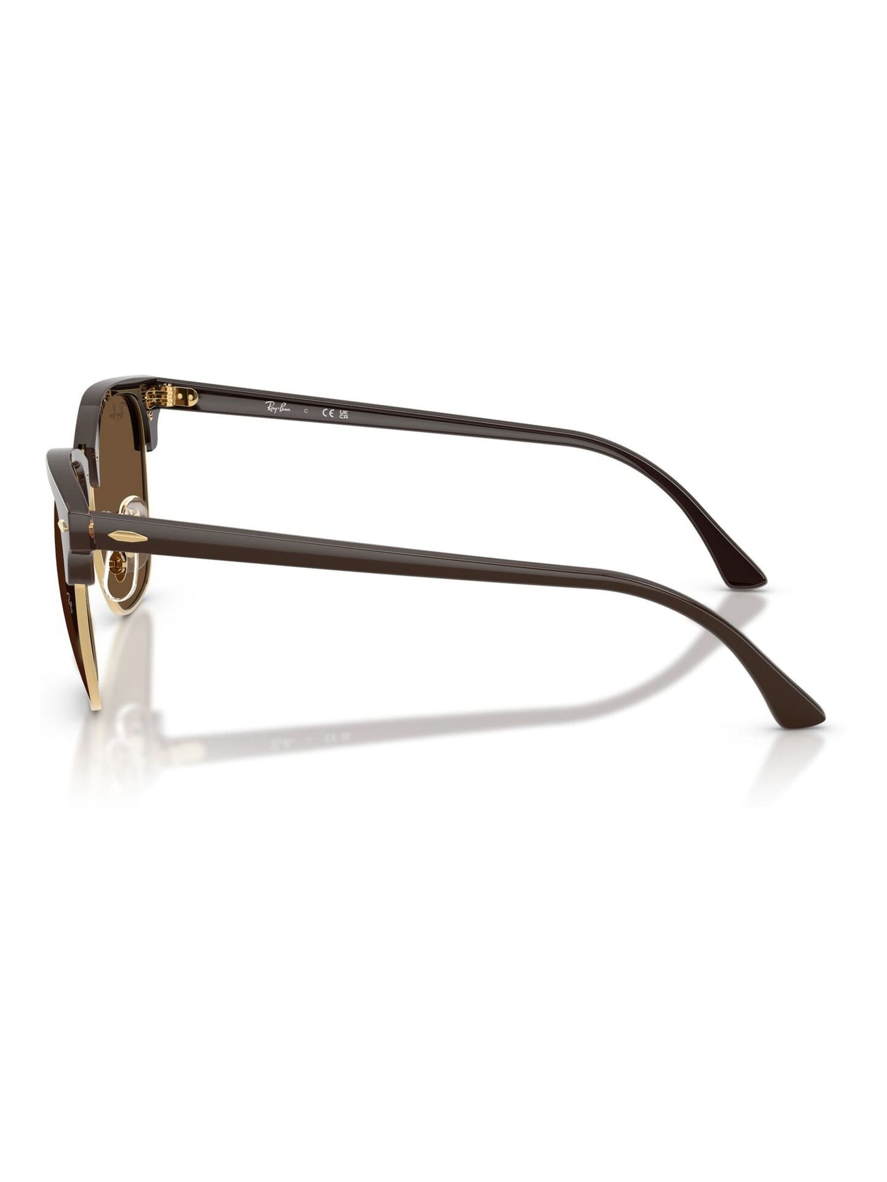 Buy Ray-Ban Gold Clubmaster Square Sunglasses from the Next UK