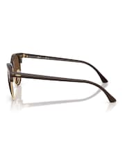 Ray-Ban Gold Clubmaster Square Sunglasses - Image 4 of 5