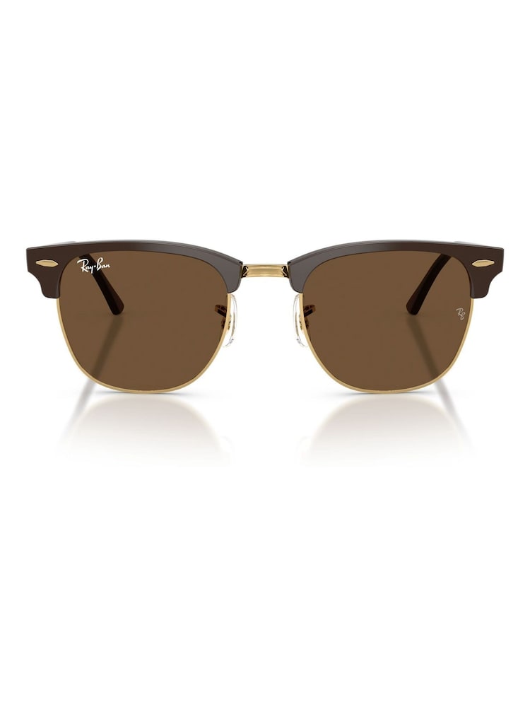 Ray-Ban Gold Clubmaster Square Sunglasses - Image 5 of 5 Ray-Ban Gold Clubmaster Square Sunglasses - Image 5 of 5