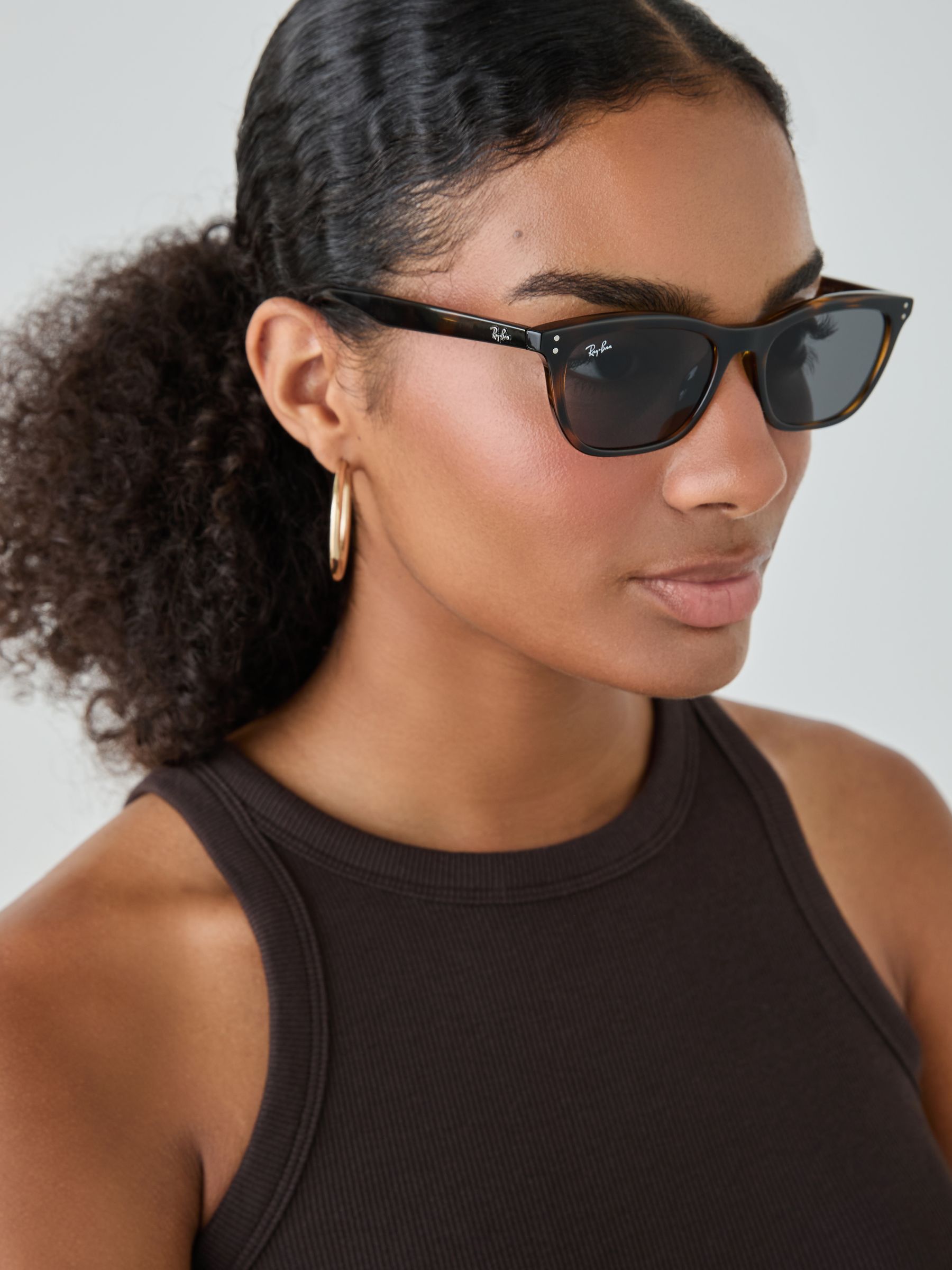 Ray-Ban RB4474D, Havana Sunglasses Dark Grey lenses, Mojo Glasses - Image 4