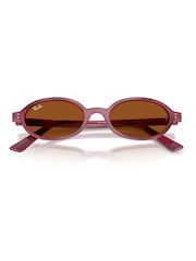 Ray Ban Brown RB4472 Oval Sunglasses - Image 2 of 5