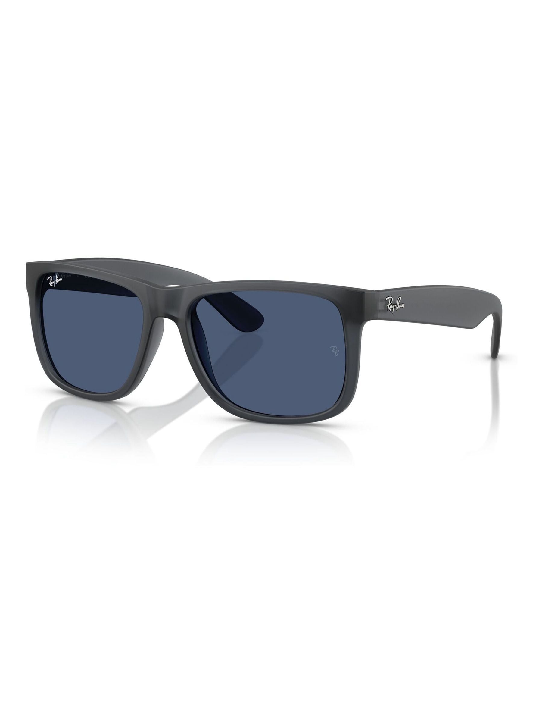 Ray-Ban Man Sunglass Justin Classic - Frame color: Opal Grey, Lens color: Dark Blue - Image 5