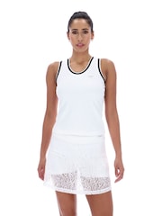 Ted Baker Sport Annabelle Lace Back Tennis Tank White Top - Image 1 of 4