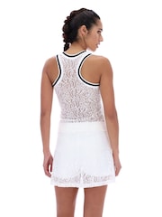 Ted Baker Sport Annabelle Lace Back Tennis Tank White Top - Image 2 of 4