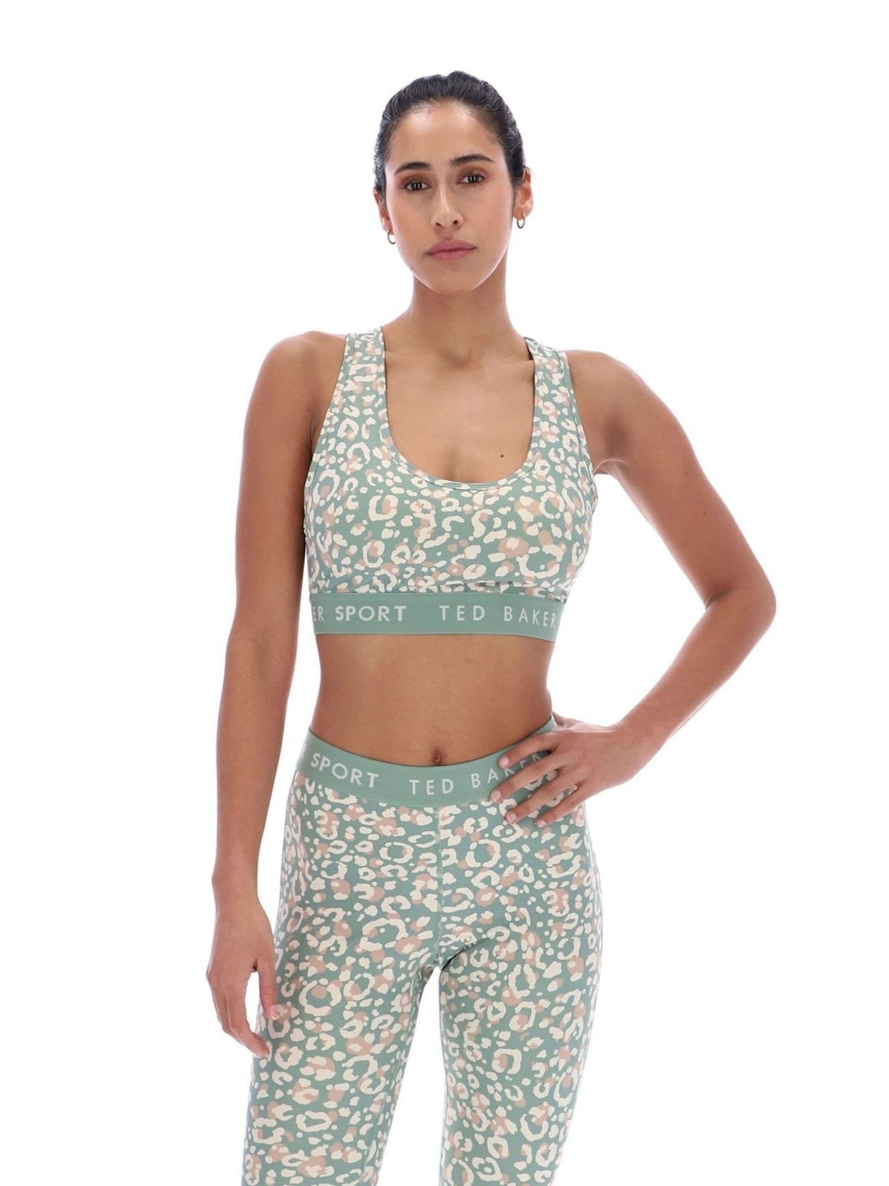 Ted Baker Women's Green Pansy Essentials Printed Bra in Size Lge, Sports Direct - Image 5