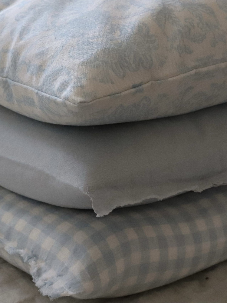 Ellenvale Interiors Blue Esmee Gingham Cushion Cover 45 x 45cm 45 X 45cm - Image 4 of 4