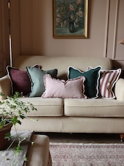 Ellenvale Interiors Plum Chloe Scalloped Edge Cushion 45 x 45cm Cover - Image 5 of 6