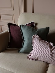 Ellenvale Interiors Plum Chloe Scalloped Edge Cushion 45 x 45cm Cover - Image 6 of 6