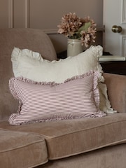 Ellenvale Interiors Burgundy Darcy Stripe Cushion Cushion Cover - Image 1 of 5