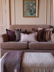 Ellenvale Interiors Burgundy Darcy Stripe Cushion Cushion Cover - Image 5 of 5