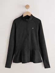 Qara - Self. Tam Fermuarlı Peplum Techinal Gödəkçə - 11şəkildən 9 şəkil