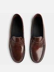 Whistles Brown Manny Slim Loafers - Image 3 of 4