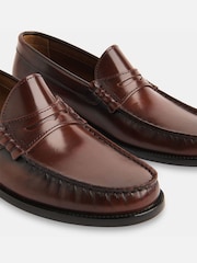 Whistles Brown Manny Slim Loafers - Image 4 of 4