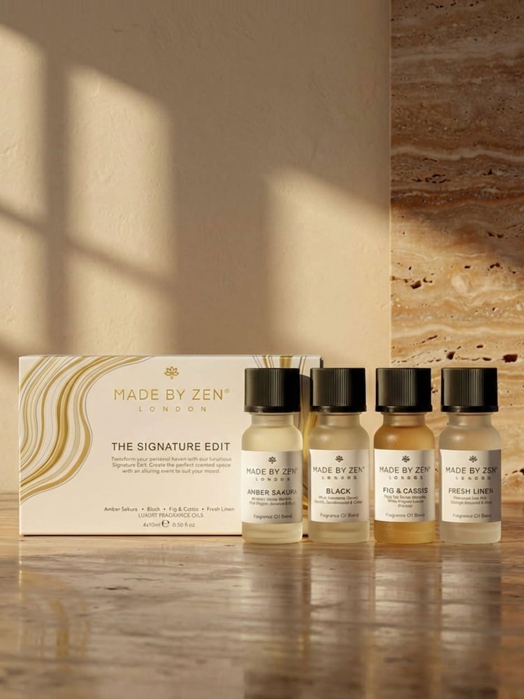 Made by Zen 4 Pack White The Signature Edit Oil Gift Set - Image 1 of 7