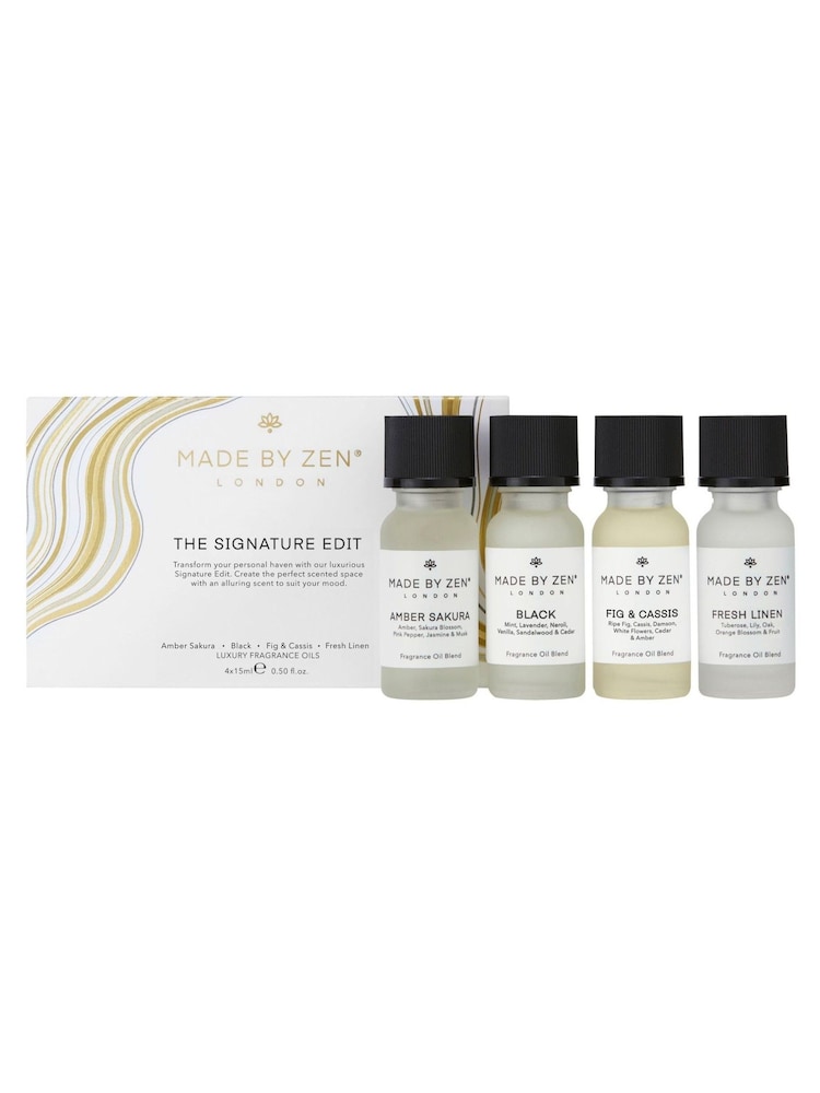 Made by Zen 4 Pack White The Signature Edit Oil Gift Set - Image 7 of 7